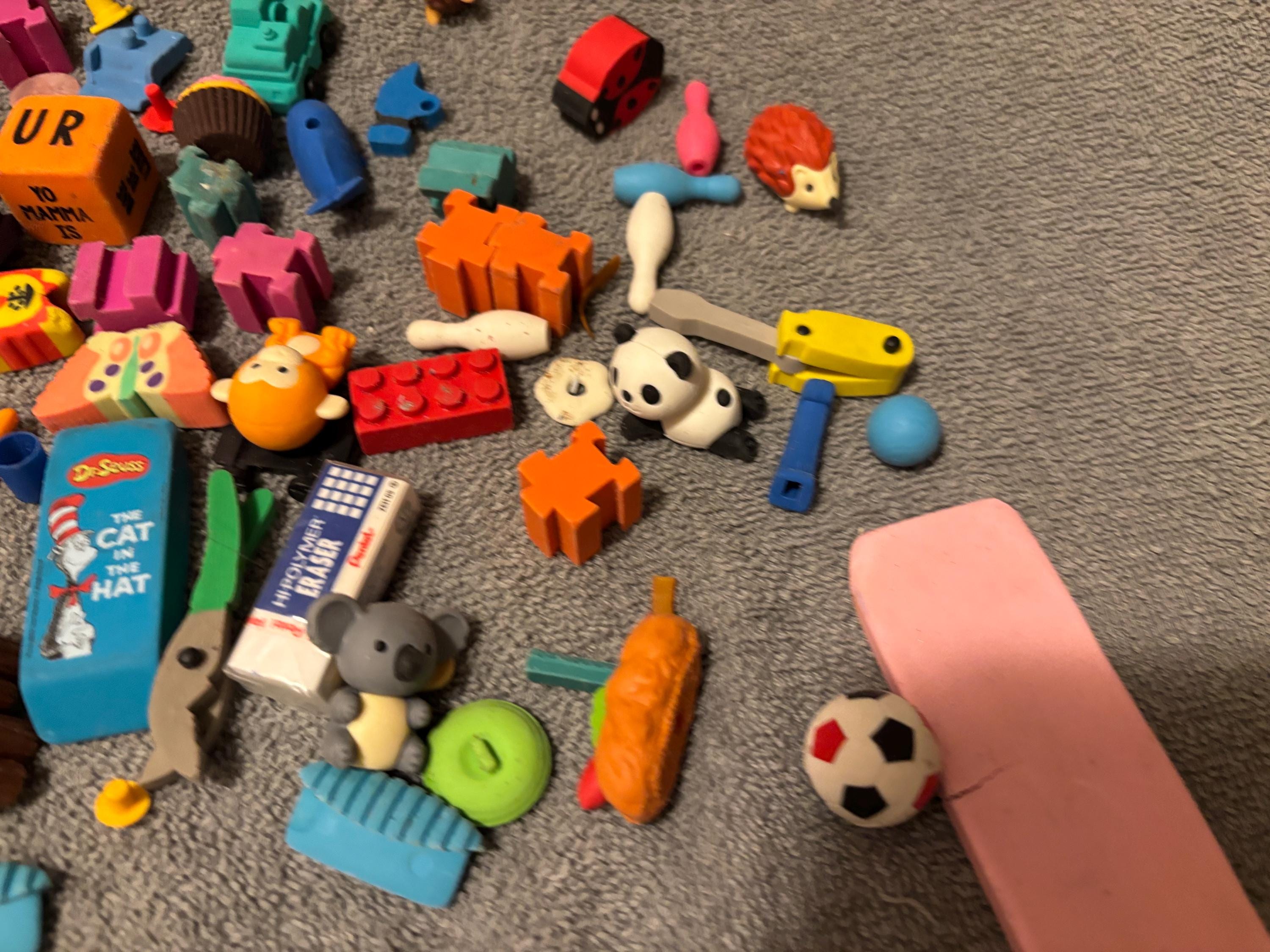 Lot of Vintage Cool 90s Erasers There Are Some Really Cool Ones They ...