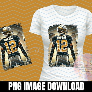 Who Dat Football PNG Download | New Orleans Football Fan Digital Art | Instant Download