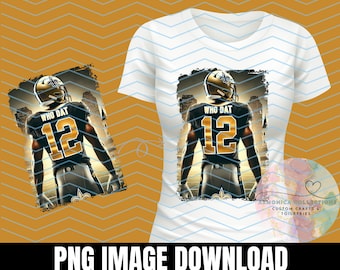 Who Dat Football PNG: New Orleans Fan Art (Digital Download)