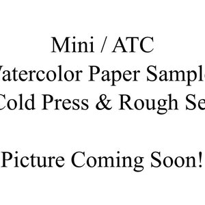 Mini Cold Press & Rough Watercolor Paper Sample Set - 100% Cotton