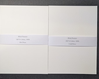 Blick Watercolor Paper Sample – 5x7 inch, 140lb, Cotton