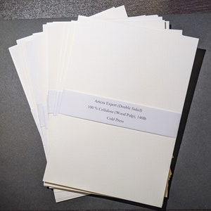 Watercolor Paper Sample Set - Cellulose - Cellulose and Cotton Blends - Student Grade