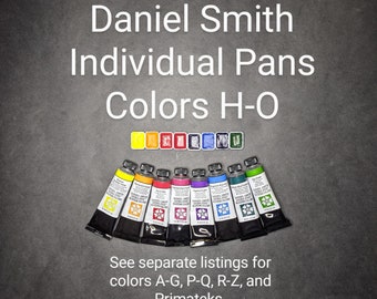 Repackaged Daniel Smith Extra Fine Watercolor Paints - Colors H-O - Sample Pans - Mini Pans - Travel Pans - Quarter Pans