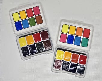 Da Vinci Watercolor Paint Palette – 8 Colors, Quarter Pans