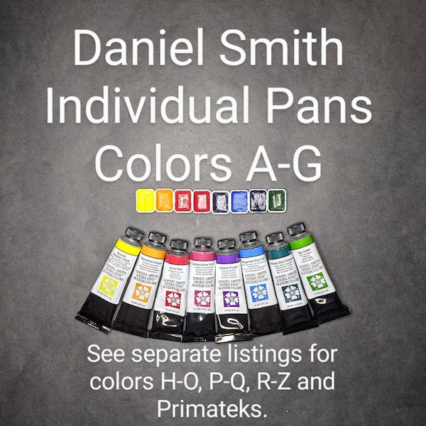 Daniel Smith Watercolor Sample Pans – Colors A-G