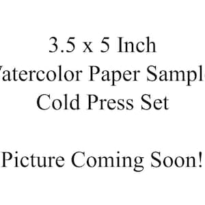 3.5 x 5 Inch Cold Press Watercolor Paper Sample Set - 100% Cotton