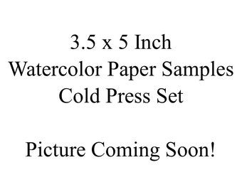 Bee Paper Watercolor Paper Samples - 5x7 Inch Cold Press - Cotton or  Cellulose