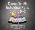 Repackaged Daniel Smith Extra Fine Watercolor Paints - Colors P-Q - Sample Pans - Mini Pans - Travel Pans - Quarter Pans