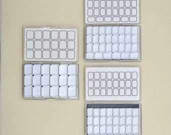 Empty Watercolor Palette – Quarter or Mini Pans