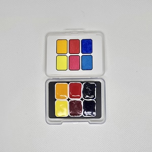 Da Vinci Watercolor Paint Palette - Split Primary Colors, Quarter Pans