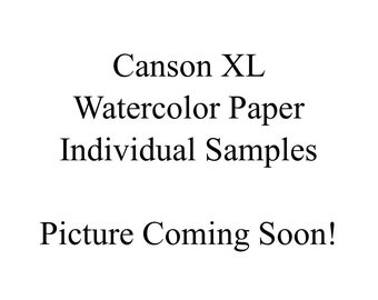 Canson XL Watercolor Paper - 5x7 Inch - Individual Watercolor Paper Samples - Cold Press - 100% Cellulose