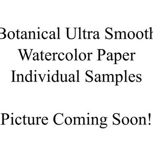 Botanical Ultra Smooth Watercolor Paper - 5x7 Inch - Individual Watercolor Paper Samples - Hot Press - 100% Cellulose