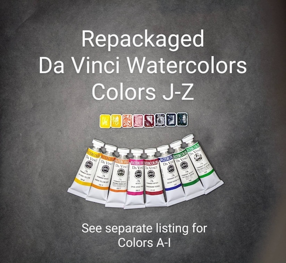 Da Vinci Watercolor Paint – Colors J-Z - Quarter Pan, Mini Pan, or Dot
