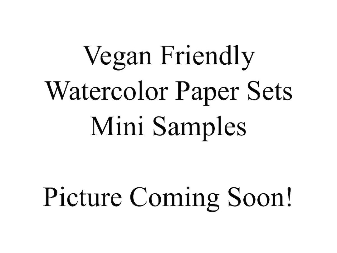Mini Set Samples Watercolor Paper Sample Sets - Mini Samples - Vegan Friendly - Etsy