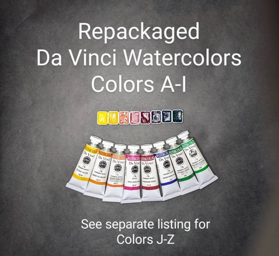 Da Vinci Watercolor Paint Sample – Colors A-I - Quarter Pan, Mini Pan, or Dot