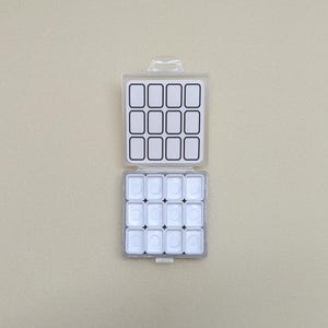 Mini Watercolor Palette - Empty Mini Pans - 0.5mL Pans - Travel Palette - 12 Color Palette