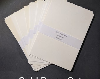 Cold Press Watercolor Paper Sample Set - 100% Cotton - Professional / Artist Grade