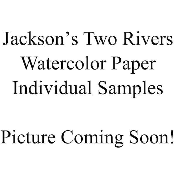 Jackson's Two Rivers - 5x7 Inch - Individual Watercolor Paper Samples - Cold Press - 100% Cotton