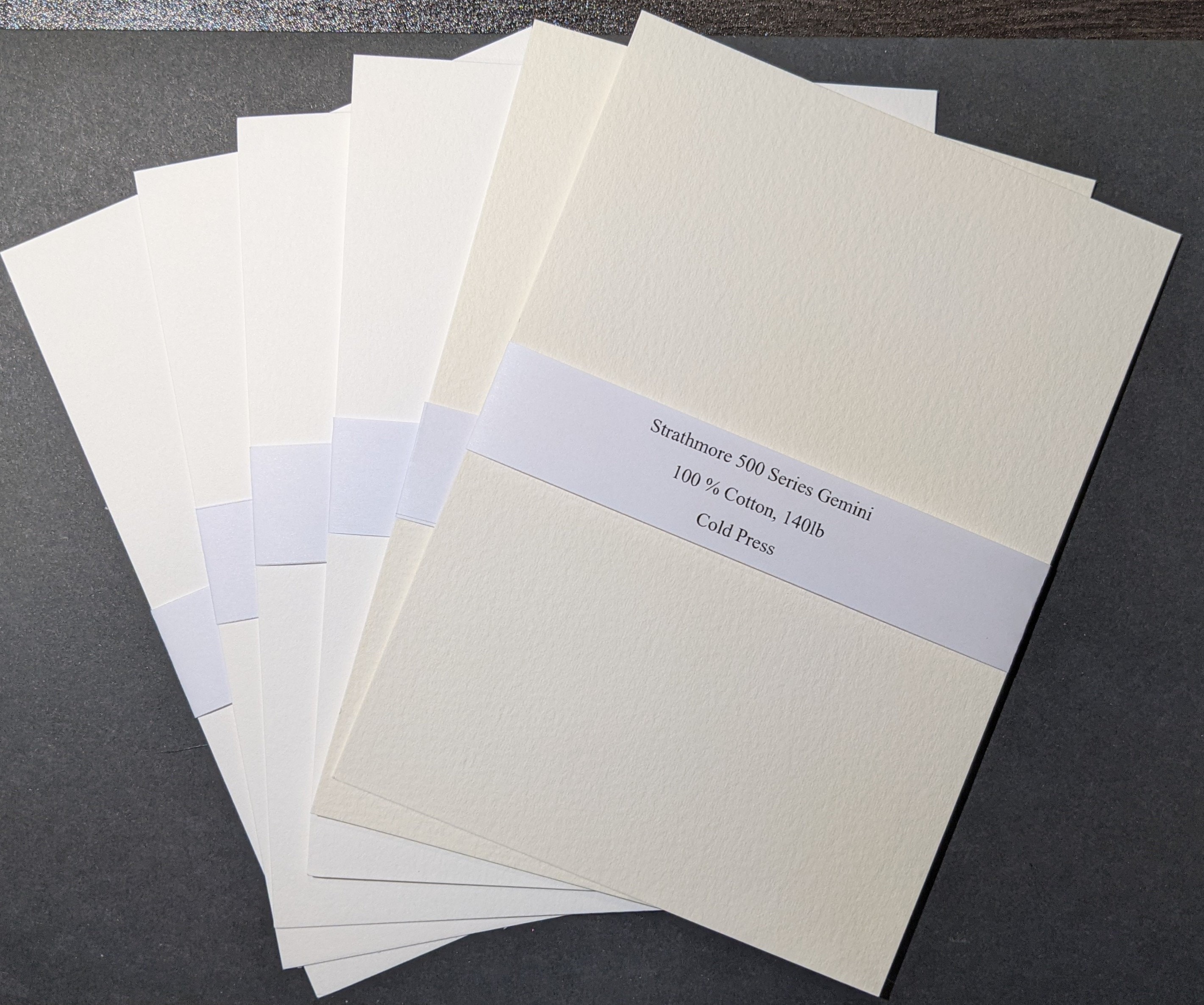 Strathmore Cards & Envelopes 5x7 10/Pkg-Fluorescent White/Deckle