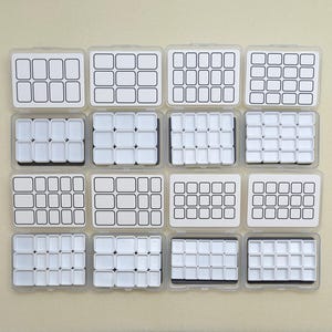 Mini Watercolor Palette - Empty Mini Pans - 1.0mL Pans - 0.5mL Pans - 0.3 mL Pans - Mini Desk Palette - Travel Palette