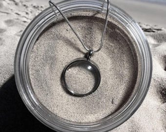 USA Beach Sand Keepsake – Glass Dome Locket (25 mm)