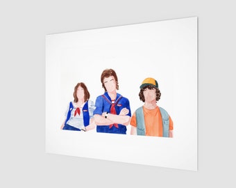 Scoops Troop Watercolor Print