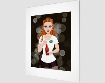 Jessica Hamby Vampire Art Print: True Blood Inspired