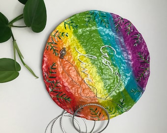 Go Live - Jewelry Dish - Papier-maché - Rainbow