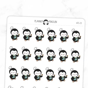 Adesivos de planejador de pinguim de cozinha do chef // #PS09