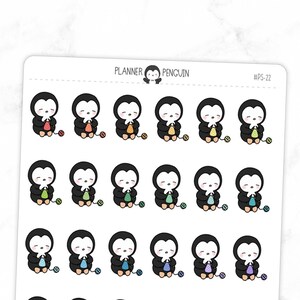 knitting Penguin Planner Stickers // #PS22