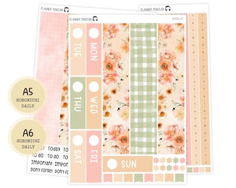 Peach Farm - Kit quotidien - Hobonichi Cousin A5 , A6 original Techo // #DK-83