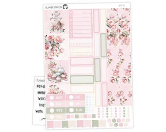Rose Cottage Hobonichi Cousin Weekly Sticker Kit Cousin A5   // #HC-81