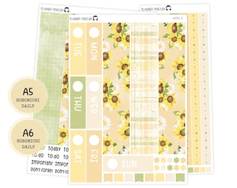Sunny Bee - Kit quotidien - Hobonichi Cousin A5 , A6 original Techo // #DK-71