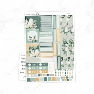 Magnolia Hobonichi Primo Kit de pegatinas semanales // Primo A5 // #HC-63