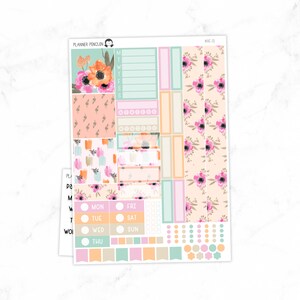 Kit semanal de adesivos Poppy Hobonichi Cousin // Primo A5 // #HC-13