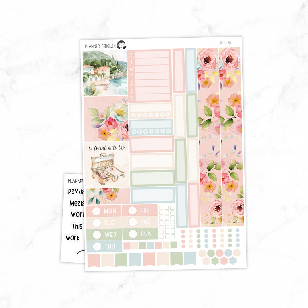 Traveller Hobonichi Cousin Weekly Sticker Kit // Cousin A5 // #HC-68 - Etsy