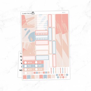 Abstract Hobonichi Cousin Weekly Sticker Kit // Cousin A5   // #HC-01