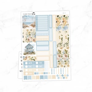 Ocean Breeze Hobonichi Primo Kit de pegatinas semanales // Primo A5 // #HC-57