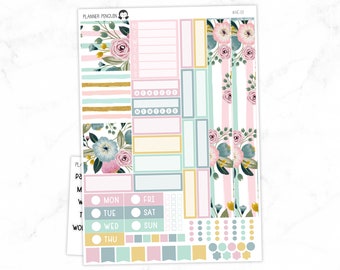 Spring Blooms Hobonichi Cousin Weekly Sticker Kit // Cousin A5   // #HC-02