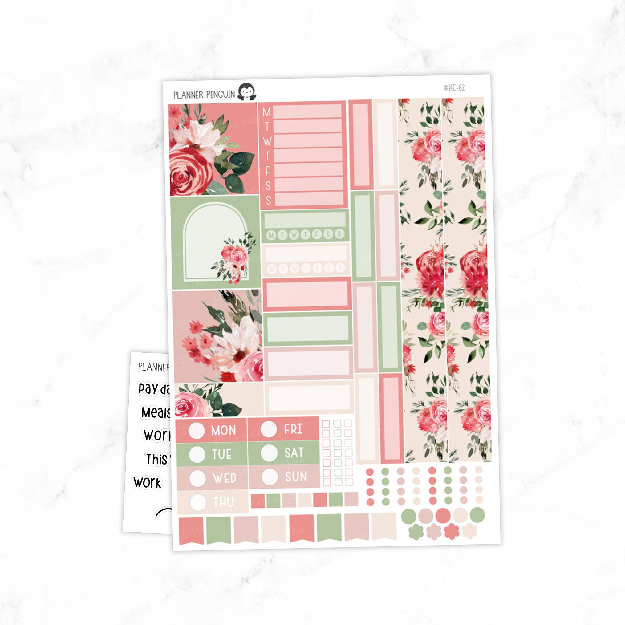 Bright Summer Hobonichi Cousin Weekly Sticker Kit // Cousin A5 // #HC ...