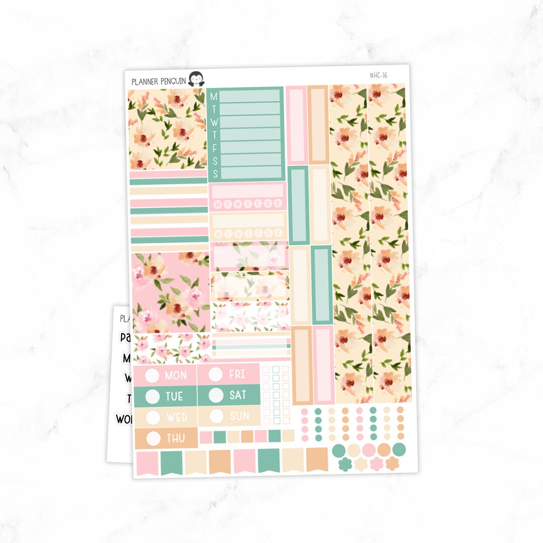 Grace Hobonichi Cousin Weekly Sticker Kit // Cousin A5 // #HC-16 - Etsy