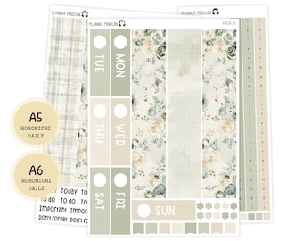 Chalet d'hiver - Kit quotidien - Hobonichi Cousin A5 , A6 original Techo // #DK-78
