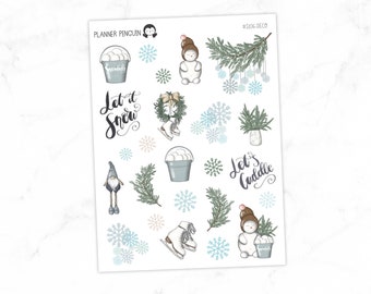 Cuddle Weather Deco Stickers  // #S106-Deco