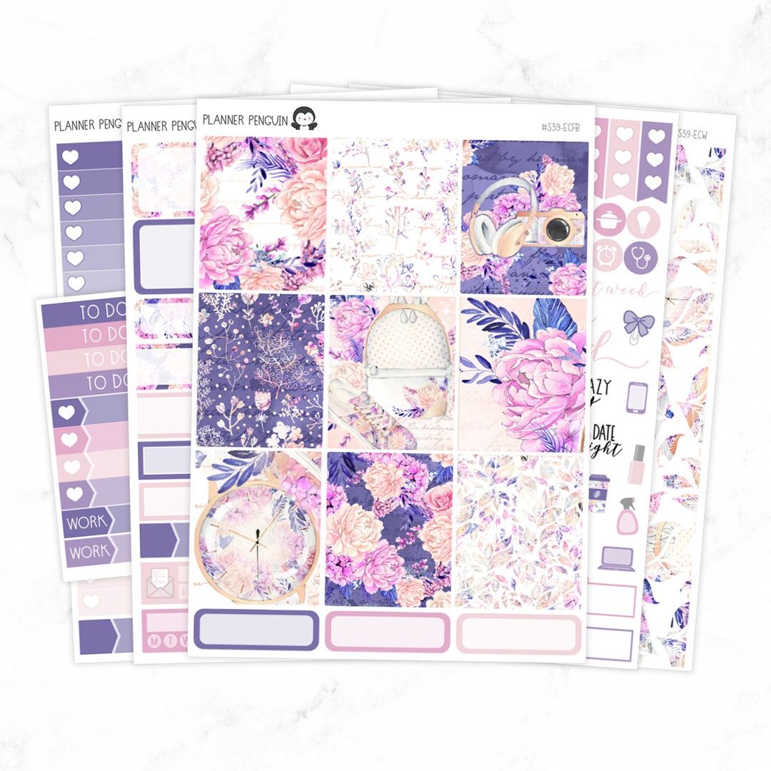 Girl on the Go Weekly Kit Stickers for Vertical Planner or Mambi Happy ...