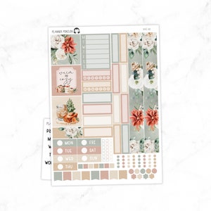 Kit de adesivos semanais Cocoa Hobonichi Cousin // Cousin A5 // #HC-48