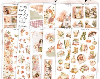 Autumn Beginnings - Decorative Kit | Deco stickers | Floral Deco | Journaling | Bullet Journal  // #DK-178