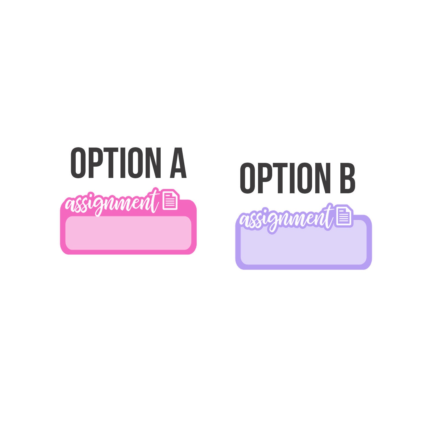 Assignment School Stickers - Quarter Box Planner Stickers - Multi Color ...