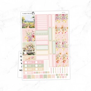 Kit de adesivos semanais do primo Hobonichi de flores silvestres // Primo A5 // #HC-56