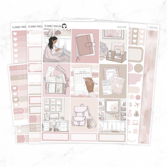 Boss Weekly Kit Stickers For Vertical planner or Happy Planner // #S133