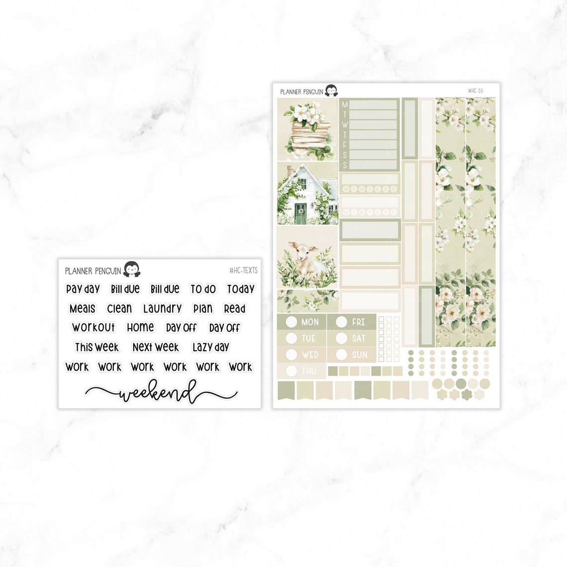 Spring Breeze Hobonichi Cousin Weekly Sticker Kit // Cousin A5 // #HC ...